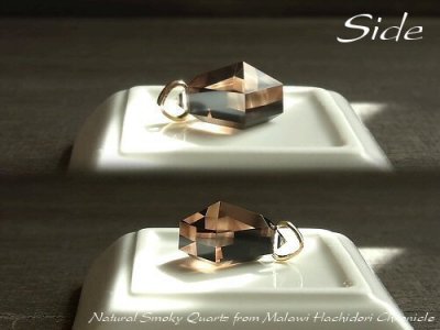 画像3: モザイクスモーク☆マラウィー産スモーキークォーツの小粒カットペンダントトップ