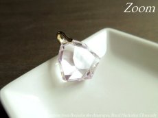 画像2: ローズ・ド・フランスアメシスト☆宝石みたいに綺麗な６角カットペンダントトップ (2)
