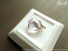 画像5: ローズ・ド・フランスアメシスト☆宝石みたいに綺麗な６角カットペンダントトップ (5)