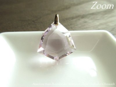 画像2: ローズ・ド・フランスアメシスト☆宝石みたいに綺麗な６角カットペンダントトップ