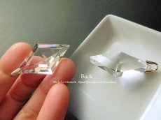 画像5: 希少なスイス産☆アルプス水晶の菱形カットルースペンダントトップ (5)