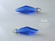画像4: シベリアンブルークォーツ ☆ 菱形クロスカット ペンダントトップ (4)