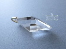 画像2: 希少 ☆ エベレスト産 ヒマラヤ水晶 菱形クロスカット ペンダントトップ (2)