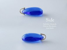 画像4: シベリアンブルークォーツ ☆ ドロップ ペンダントトップ（コバルトブルー） (4)