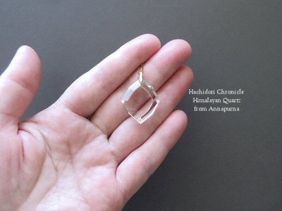 画像1: アンナプルナ産 ◇ ヒマラヤ水晶 8角カット ペンダントトップ