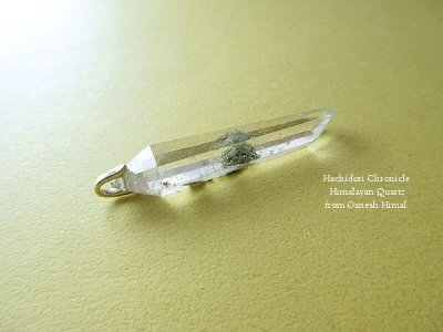 画像3: クローライト入り ☆ ガネーシュヒマール産 ヒマラヤ水晶 結晶カット ペンダントトップ