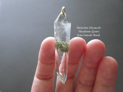 画像2: クローライト入り ☆ ガネーシュヒマール産 ヒマラヤ水晶 結晶カット ペンダントトップ