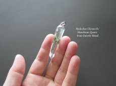 画像3: クローライト入り ☆ ガネーシュヒマール産 ヒマラヤ水晶 結晶カット ペンダントトップ (3)