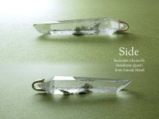 画像4: クローライト入り ☆ ガネーシュヒマール産 ヒマラヤ水晶 結晶カット ペンダントトップ (4)