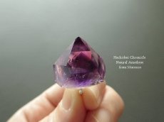 画像4: モロッコ産 ファントムアメシストの結晶カットペンダントトップ (4)