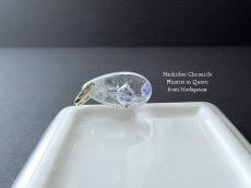 画像3: 極小粒 ☆ マダガスカル産フローライトインクォーツのドロップペンダントトップ (3)