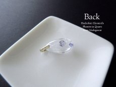 画像6: 極小粒 ☆ マダガスカル産フローライトインクォーツのドロップペンダントトップ (6)