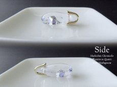 画像5: 極小粒 ☆ マダガスカル産フローライトインクォーツのドロップペンダントトップ (5)