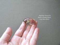 画像3: ルチルインスモーキークォーツの磨き石 (3)