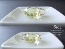 画像4: 天然非加熱 ☆ ナチュラルシトリンの8角カットペンダントトップ  (4)